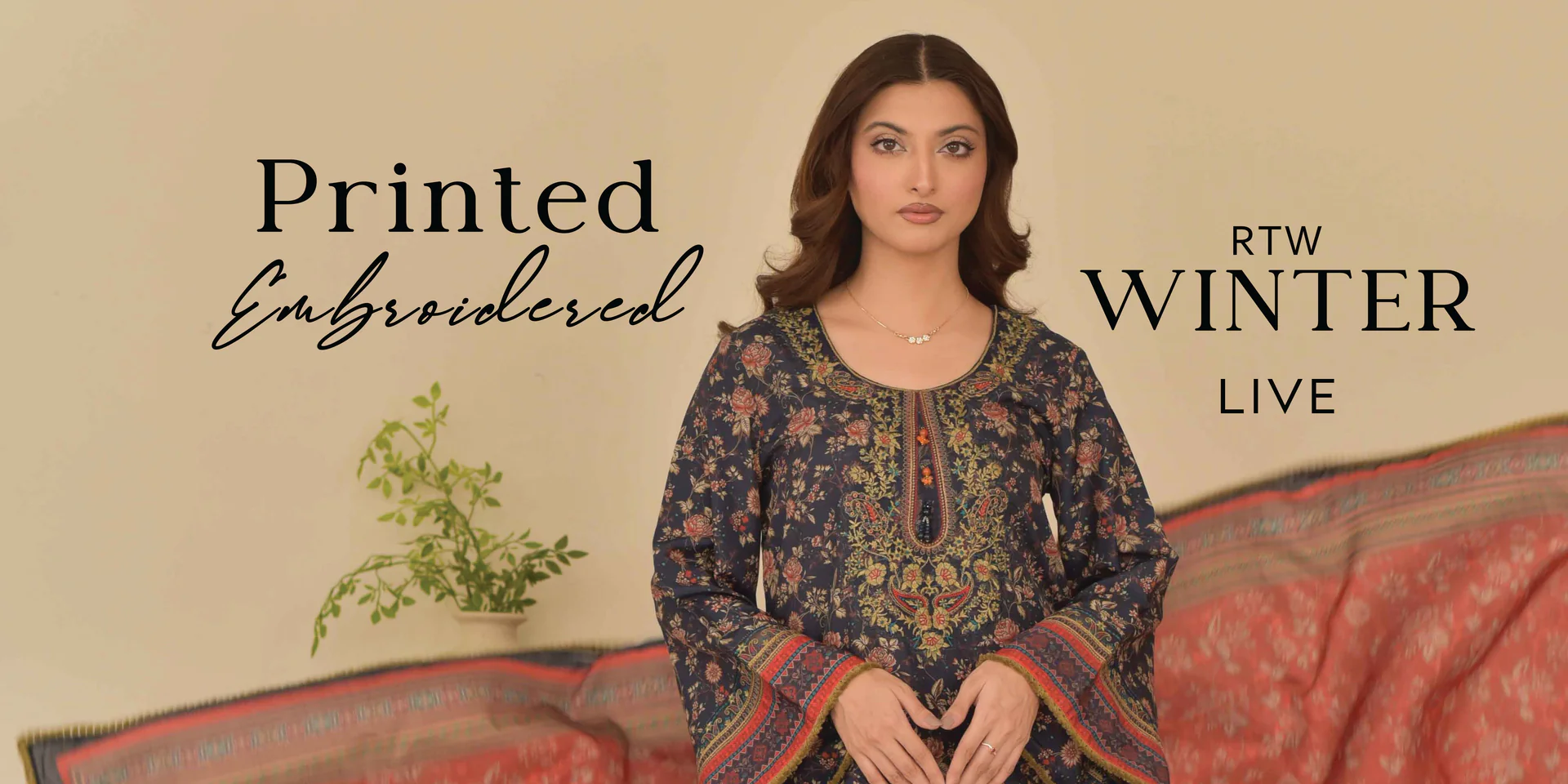 Printed Embroidered Winter Edit